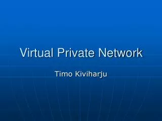 virtual private network