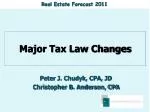 Key Tax Law Changes: Insights from the 2010 Small Business Jobs Act and Tax Relief Provisions - slide 1