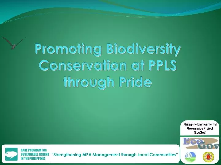 promoting biodiversity conservation at ppls through pride