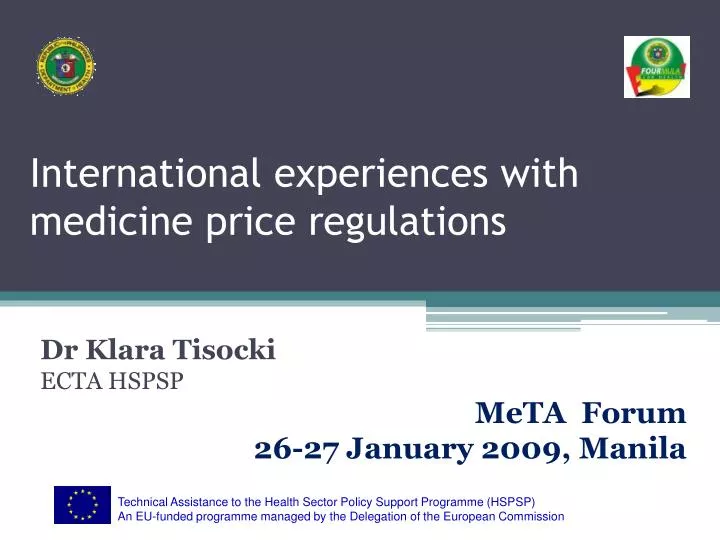 international experiences with medicine price regulations
