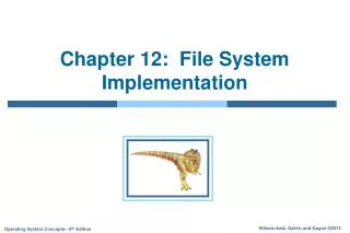 Chapter 12: File System Implementation