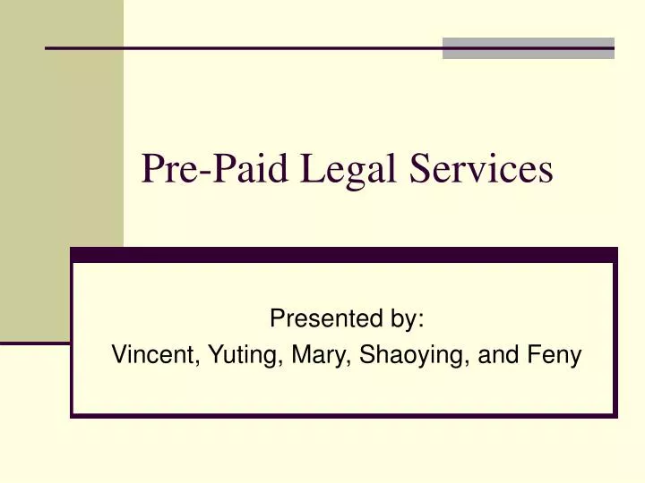 pre paid legal services