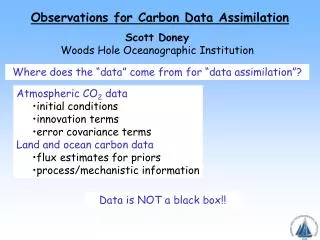 Observations for Carbon Data Assimilation
