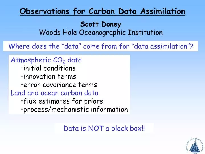 observations for carbon data assimilation