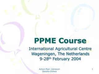 PPME Course