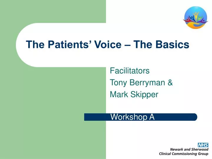 the patients voice the basics