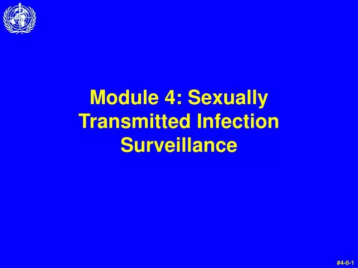 module 4 sexually transmitted infection surveillance