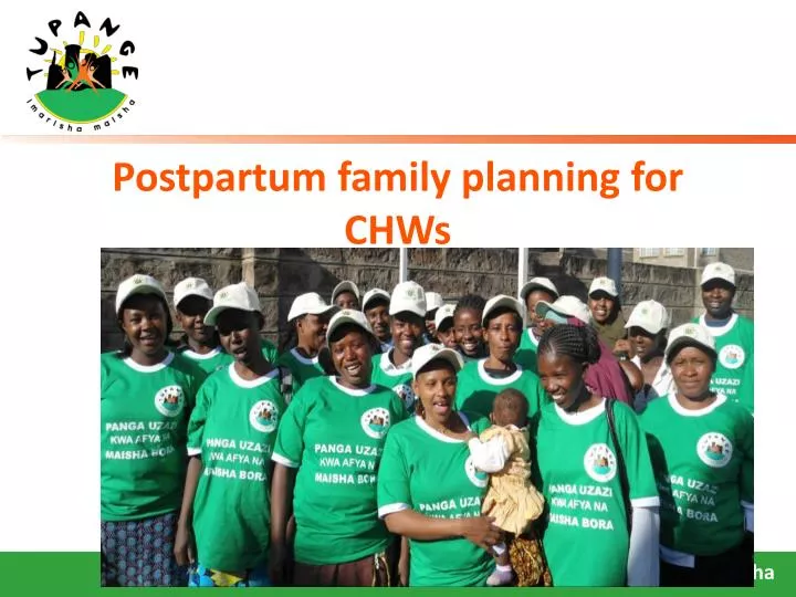 postpartum family planning for chws