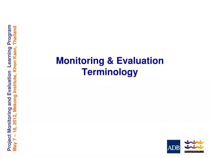 monitoring evaluation terminology