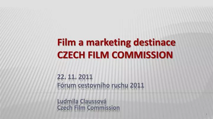 ludmila claussov czech film commission