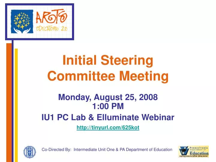 initial steering committee meeting