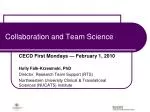 Collaboration and Team Science - slide 1