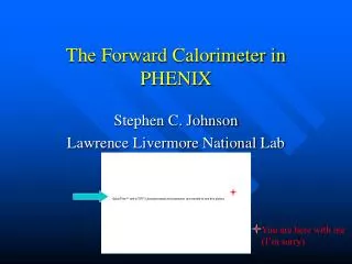The Forward Calorimeter in PHENIX
