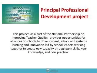 Principal Professional Development project