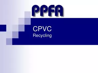 CPVC Recycling