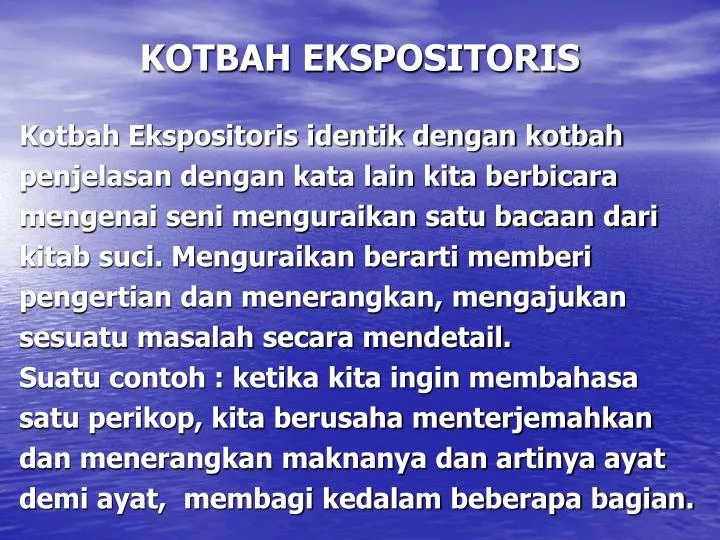 kotbah ekspositoris