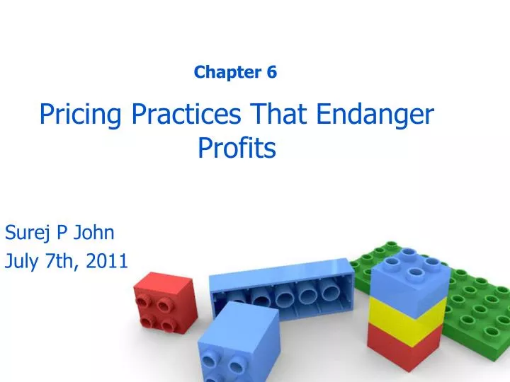 pricing practices that endanger profits