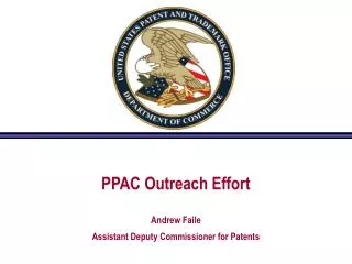 PPAC Outreach Effort