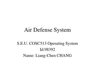 Air Defense System