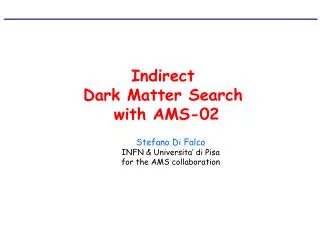 Indirect Dark Matter Search with AMS-02