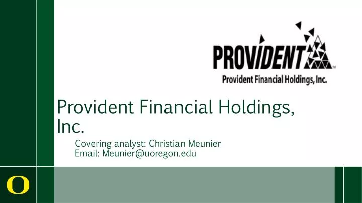 provident financial holdings inc
