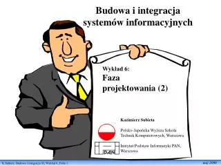 budowa i integracja system w informacyjnych