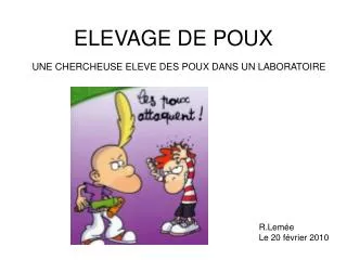 elevage de poux