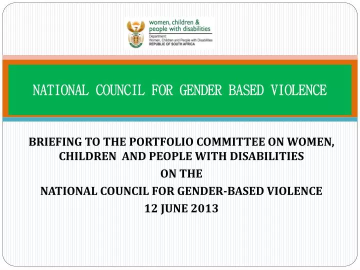 national council for gender based violence