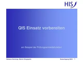 qis einsatz vorbereiten