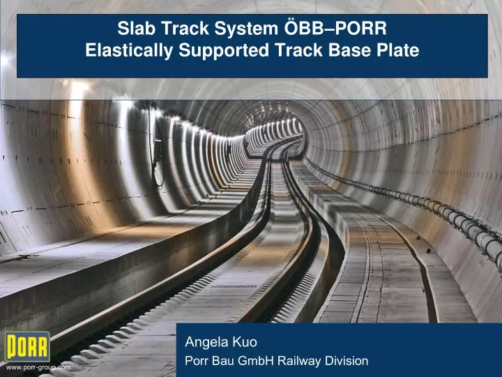 slab track system bb porr elastically supported track base plate