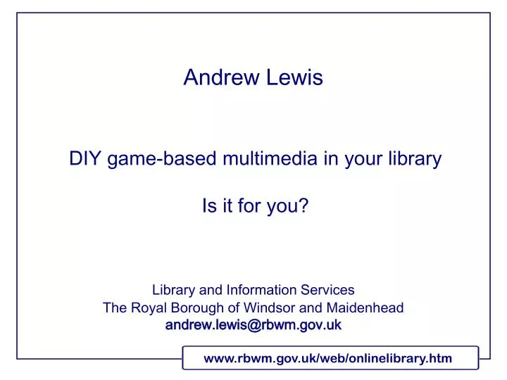 diy game based multimedia in your library is it for you