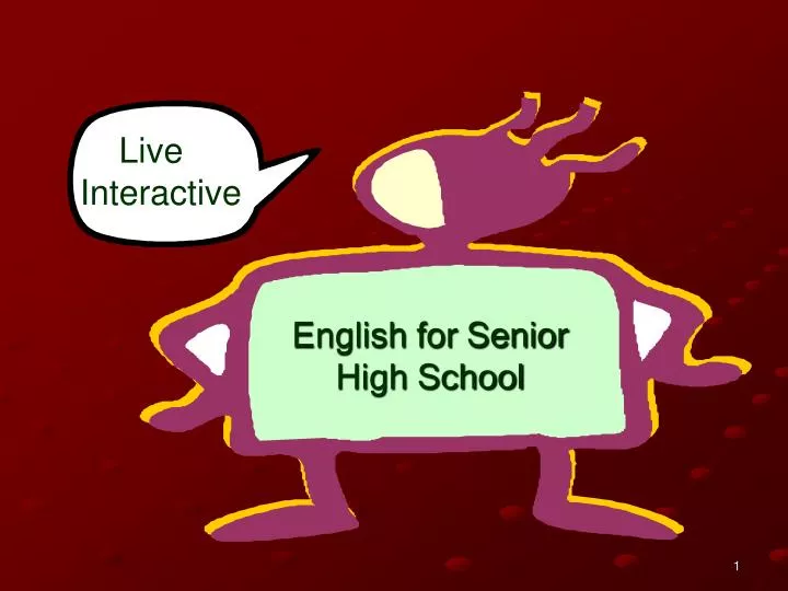 english for senior high school