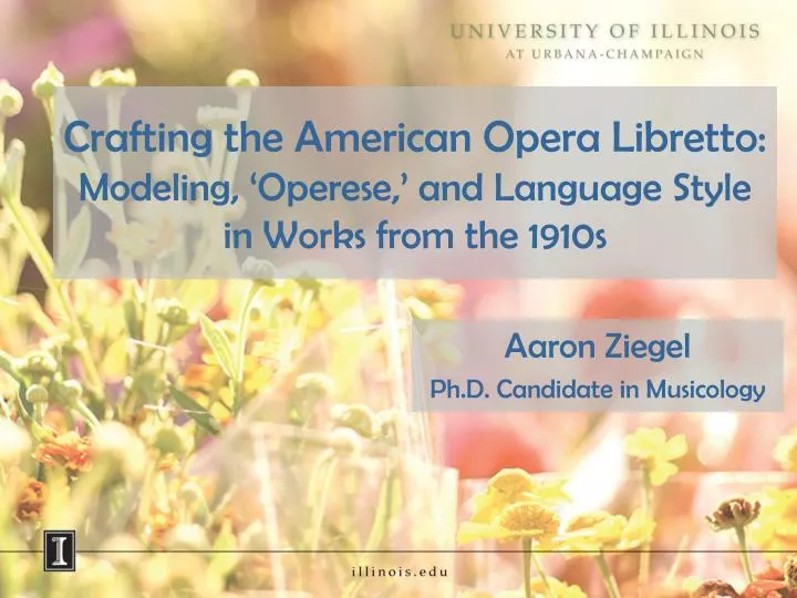 crafting the american opera libretto modeling operese and language style in works from the 1910s