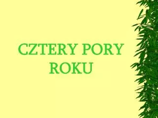 cztery pory roku