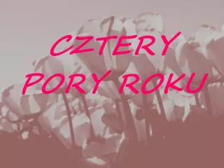 cztery pory roku