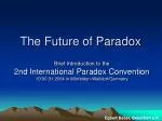 The Future of Paradox