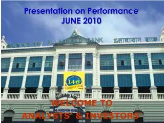 Presentation on Performance JUNE 2010