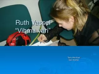 ruth vassel vihma vari