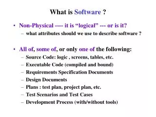 What is Software ?