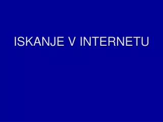 iskanje v internetu