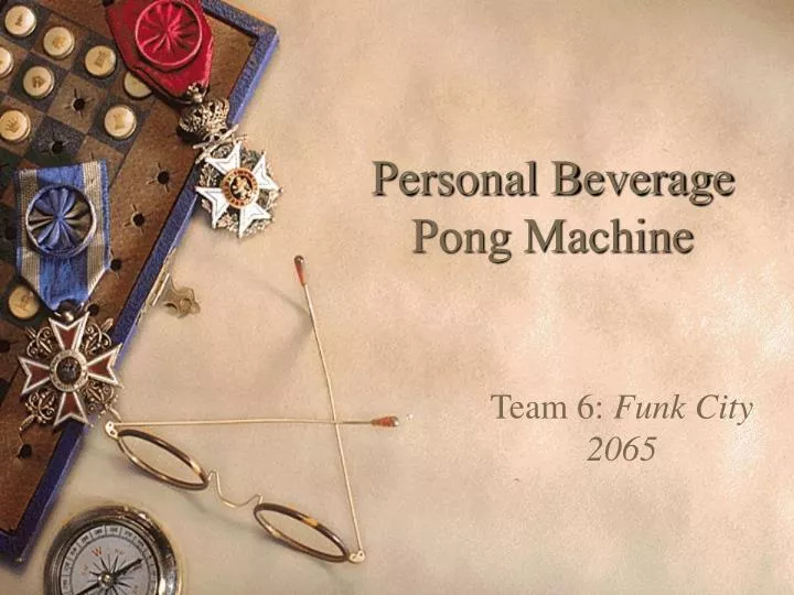personal beverage pong machine