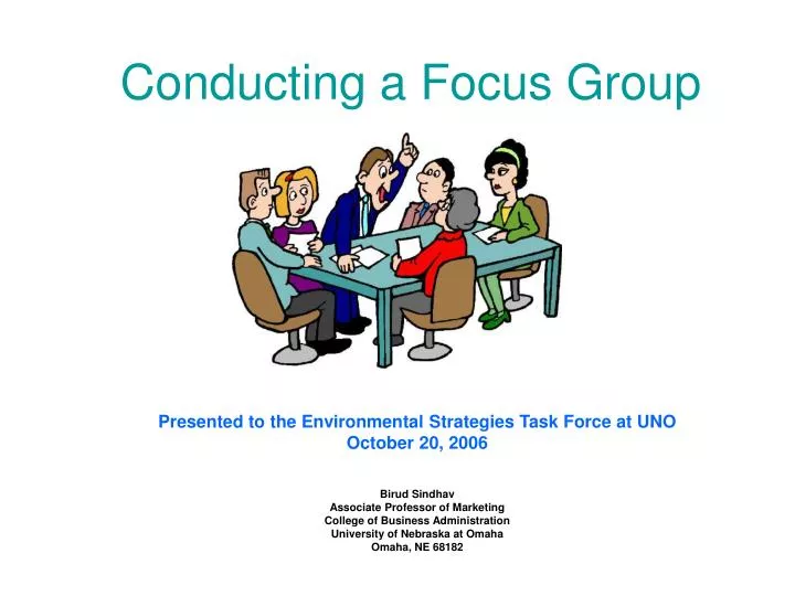 conducting a focus group