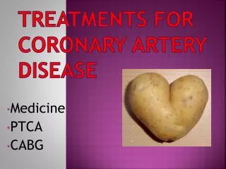 Treatments for Coronary Artery Disease