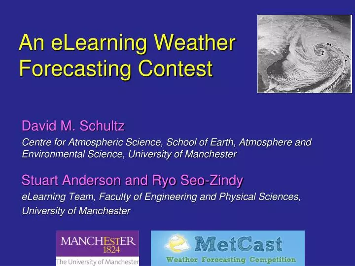 an elearning weather forecasting contest