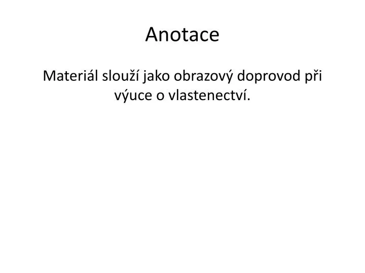 anotace