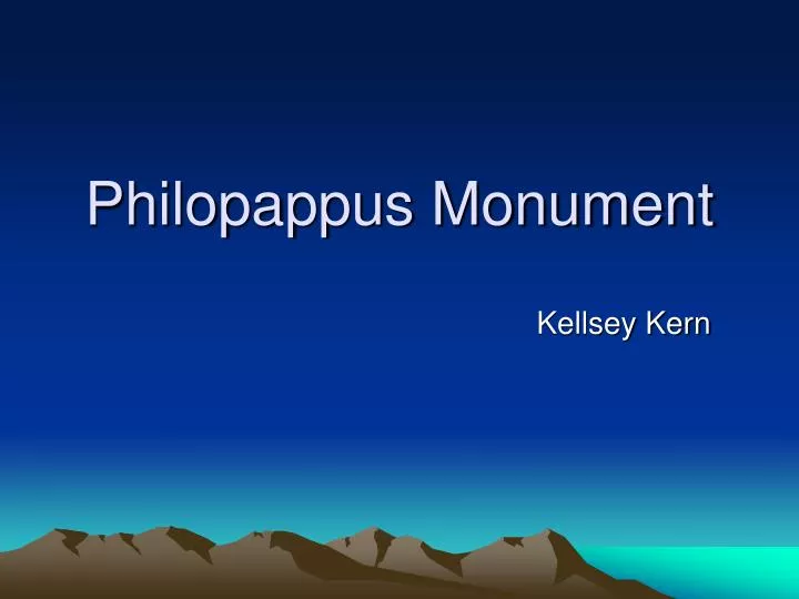 philopappus monument