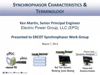 Synchrophasor Characteristics &amp; Terminology