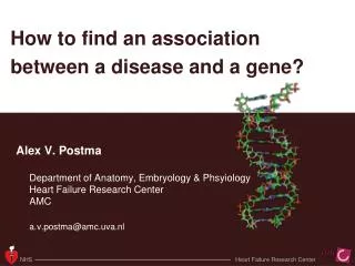 How to find an association between a disease and a gene?