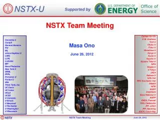 NSTX Team Meeting