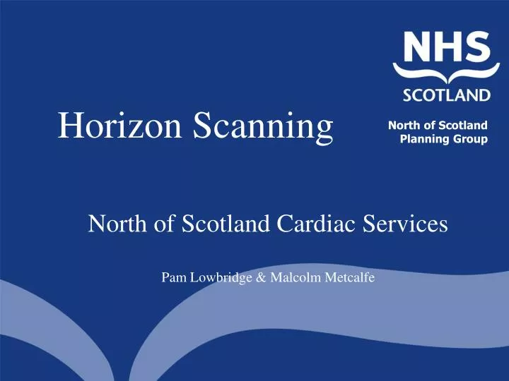 horizon scanning